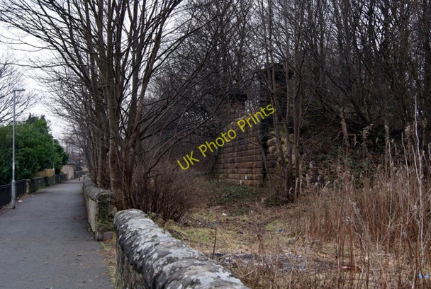 Photo 6"x4" Old railway lines Clydebank\/NS4970 c2010