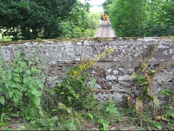 Photo 6"x4" Train receding from Croyard Road bridge, Beauly Beauly c2009