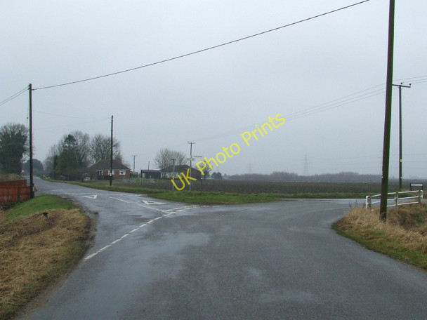 Photo 6"x4" Road Junction Outwell c2010