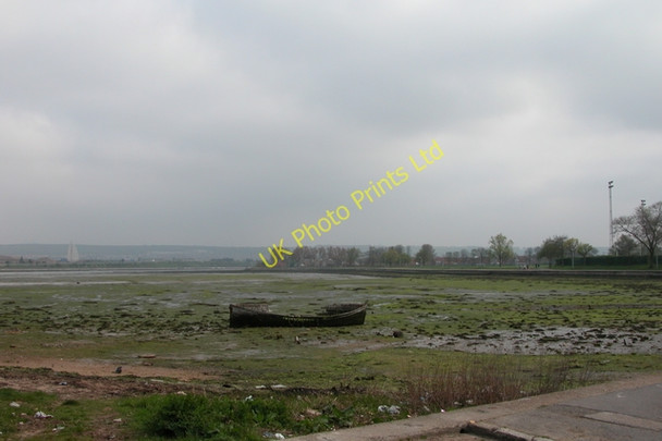 Photo 6"x4" Looking North into Tipner Lake, from Tipner, Portsmouth. Portsmouth\/SU6501 c2006