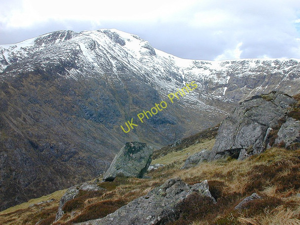 Photo 6"x4" View towards the Aonach Eagach of Stob Ghabhar Stob a' Choire Odhair\/NN2546 c2002