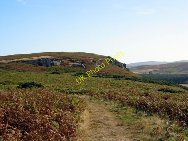 Photo 6"x4" Goatscrag Hill from Broomridge Ford Hill\/NT9537 c2003