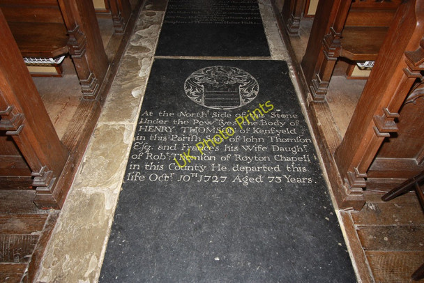 Photo 6"x4" All Saints, Petham, Kent - Ledger slab Petham c2010