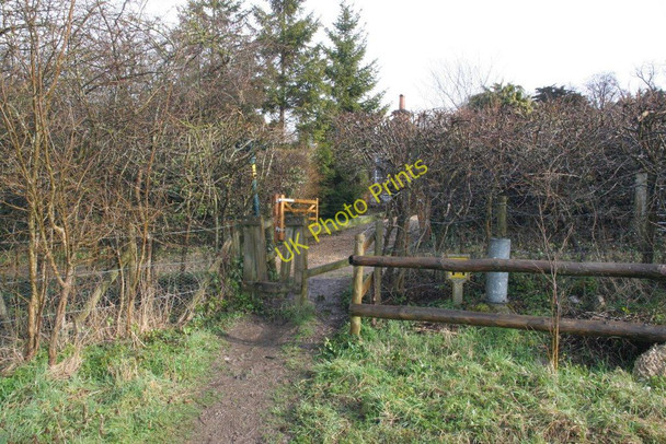 Photo 6"x4" Start of the footpath Sulham c2010