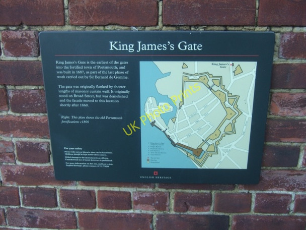 Photo 6"x4" Plaque by King James's Gate, Portsmouth Portsmouth\/SU6501 c2010