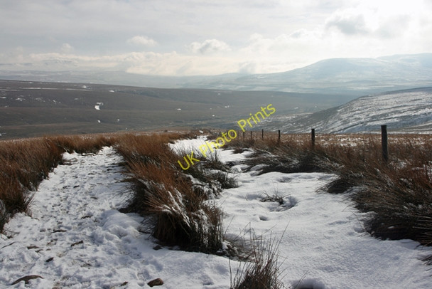 Photo 6"x4" Looking down Force Gill Ridge from Grain Head Ribble Head\/SD7779 c2010