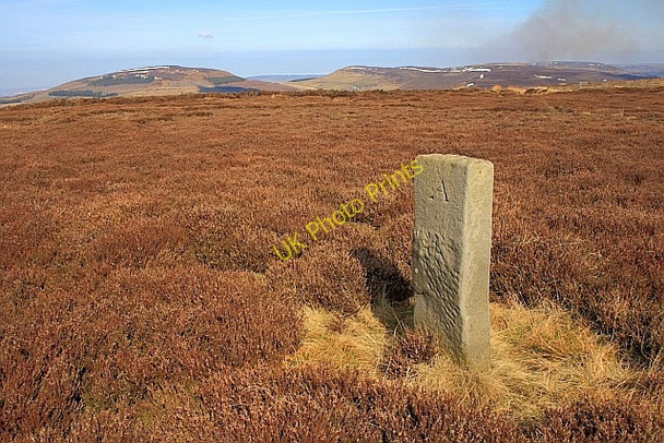 Photo 6"x4" Boundary Stone, Noon Hill Chop Gate c2010