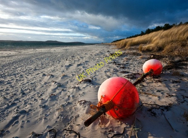 Photo 6"x4" Buoys on Point Sands II Tayinloan c2010