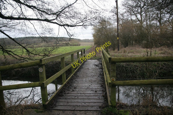 Photo 6"x4" Bridge over the brook Little Heath\/SU6573 c2010