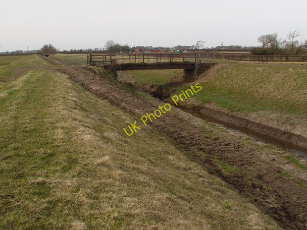 Photo 6"x4" Bridge Over Drain Inskip Moss Side c2010