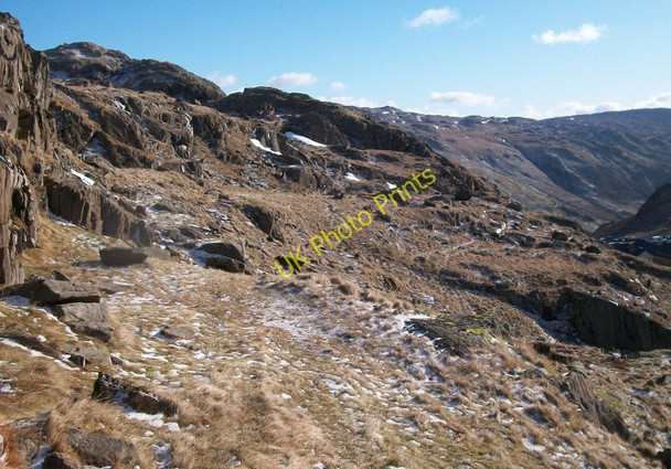 Photo 6"x4" Sheep trails above Gorphwysfa Gwastadnant c2010