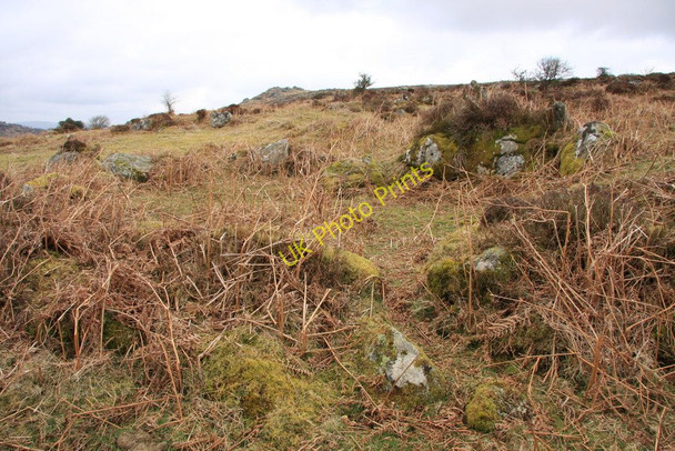Photo 6"x4" Emsworthy hut circle Bonehill\/SX7277 c2010