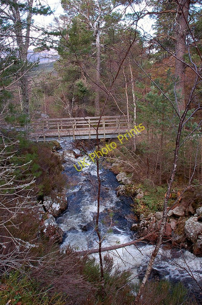 Photo 6"x4" Footbridge over the Allt a Mharcaidh Feshiebridge c2010
