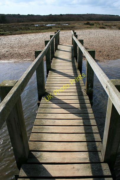 Photo 6"x4" Footbridge, Christchurch Harbour Christchurch\/SZ1592 c2010