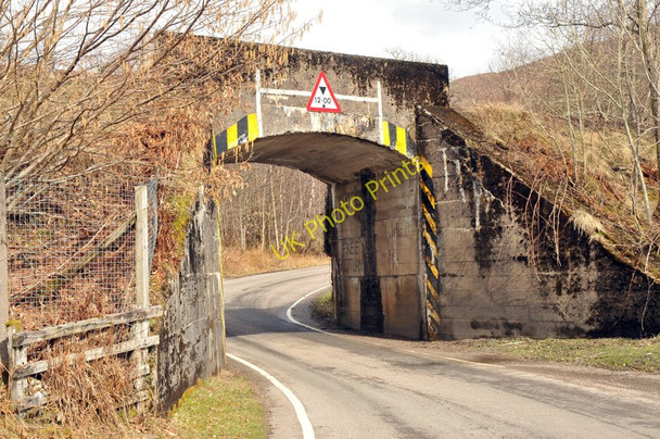 Photo 6"x4" A861 and railway bridge carrying the Mallaig line Kinlocheil c2010