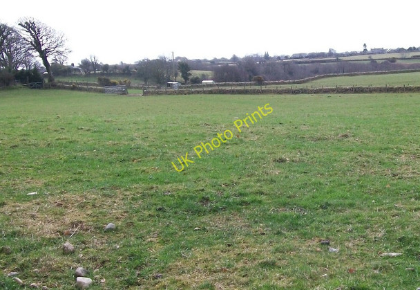 Photo 6"x4" View across farmland towards houses on the B4354 Chwilog-Y Ffor road Llanarmon c2010