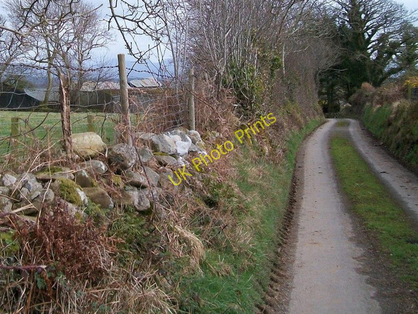 Photo 6"x4" Country lane above Cadair Elwa Farm Rhosgyll c2010