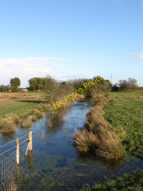 Photo 6"x4" Flooded Drain, Pevensey Levels Rickney c2010