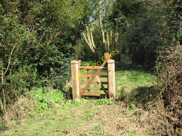 Photo 6"x4" Gate into a garden beside The Street, Reymerston North Green\/TG0206 c2010