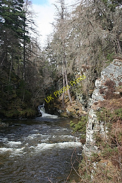 Photo 6"x4" Waterfall below the Linn of Quoich Allanaquoich c2010