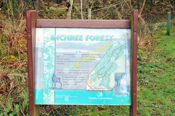 Photo 6"x4" Information board at Inchree Inchree c2010