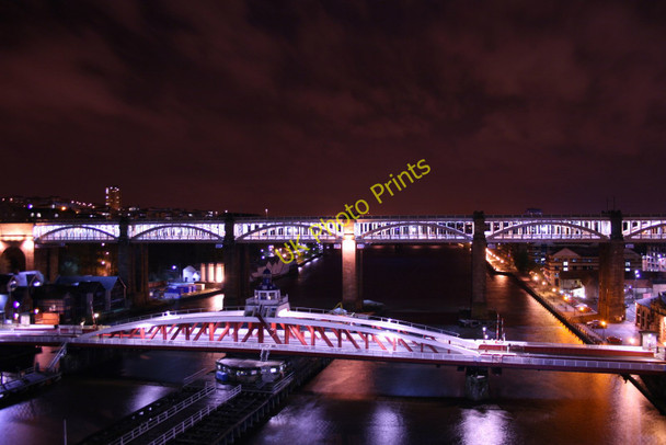 Photo 6"x4" Swing Bridge Newcastle upon Tyne c2009