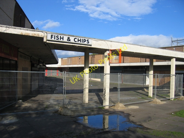 Photo 6"x4" Derelict 1960s shops at The Maypole Brandwood End c2006
