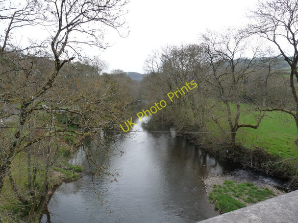 Photo 6"x4" The view upstream from New Bridge (Torrington) on the river Torridge Great Torrington c2010