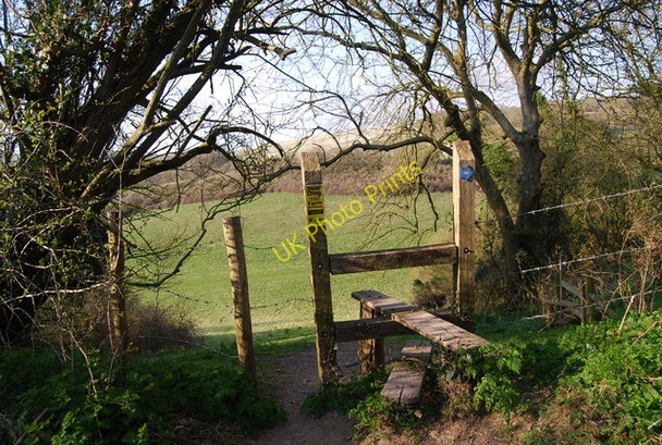 Photo 6"x4" Stile by The South Downs Way Jevington c2010