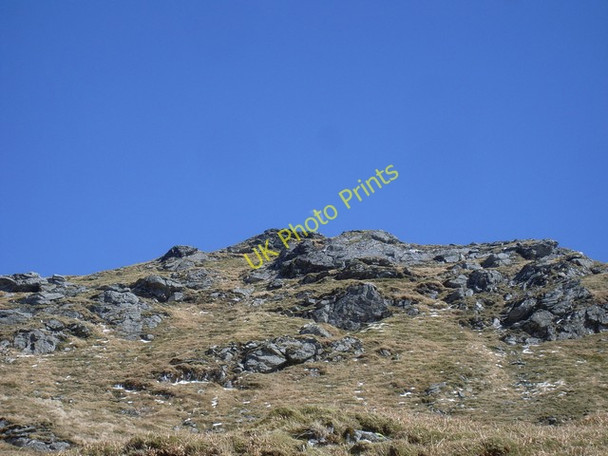Photo 6"x4" The moon and Beinn Chabhair Beinn Chabhair c2010