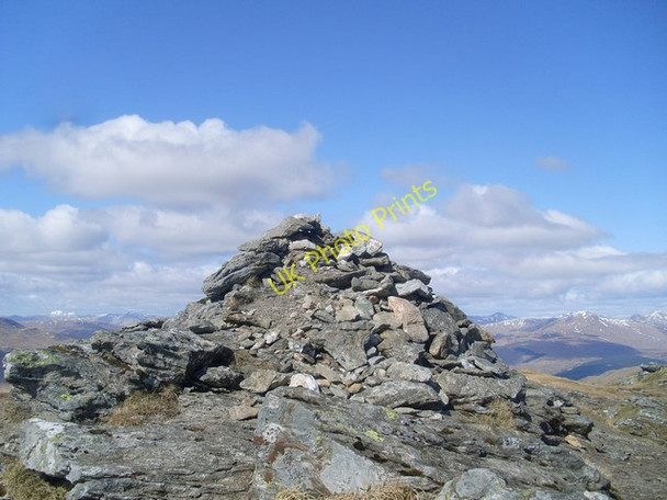 Photo 6"x4" Summit cairn, Beinn Chabhair Beinn Chabhair c2010