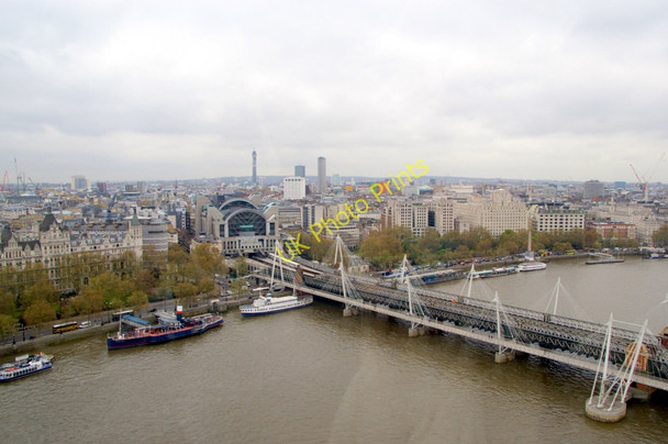 Photo 6"x4" Charing Cross Station from the London Eye London c2010