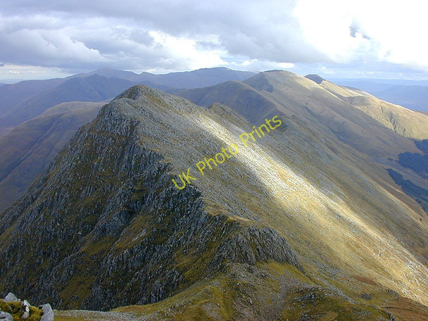 Photo 6"x4" View over the Bealach nan Spainteach Sg\u00f9rr na Ciste Duibhe c2004