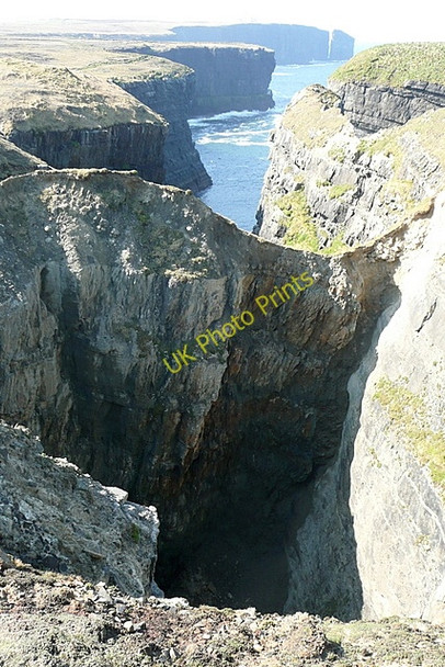 Photo 6"x4" Big hole on the coast Kilbaha c2010
