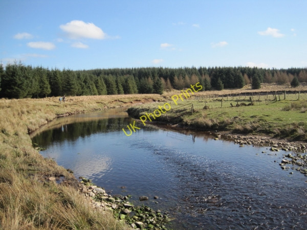 Photo 6"x4" Meander on the River Irthing Rotheryhaugh c2010