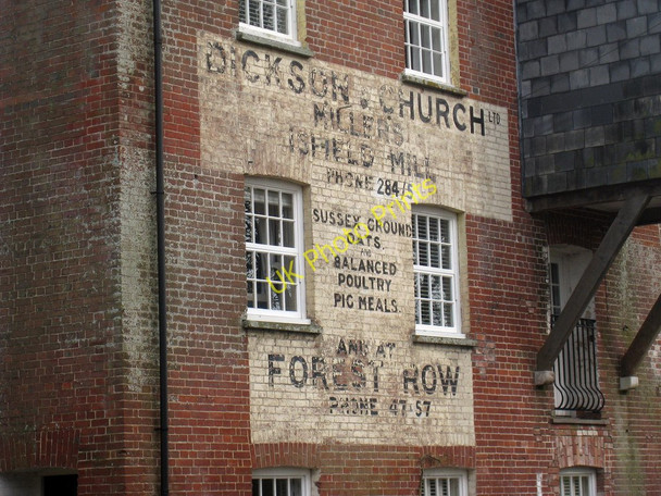 Photo 6"x4" Old Sign on Isfield Mill Isfield c2010