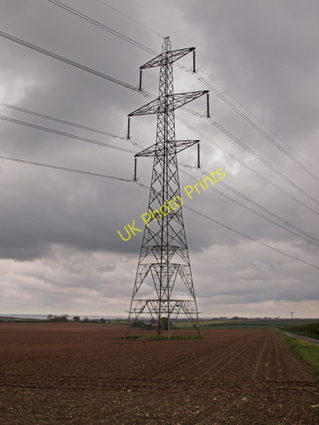 Photo 6"x4" Pylon on Horkstow Wolds Horkstow Wolds c2010
