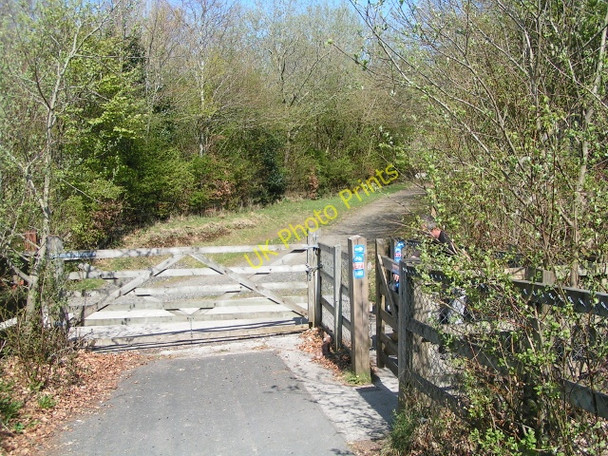 Photo 6"x4" Cycle path gate Okehampton c2010
