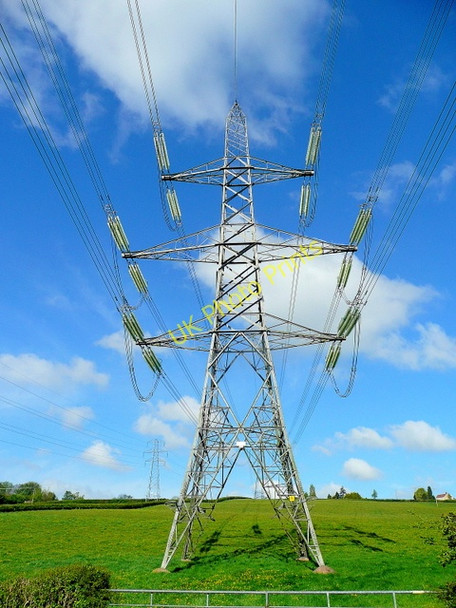 Photo 6"x4" Pylon west of Boulsdon Lane. Clifford's Mesne c2010