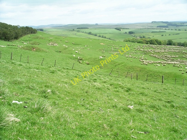 Photo 6"x4" Roman camp and fortlet, Burnswark Hill Bankshill c2006