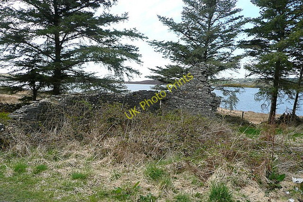 Photo 6"x4" Ruin at Doo Lough Mullagh c2010