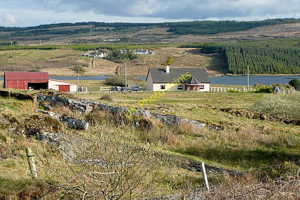 Photo 6"x4" Houses overlooking Doo Lough Connolly c2010