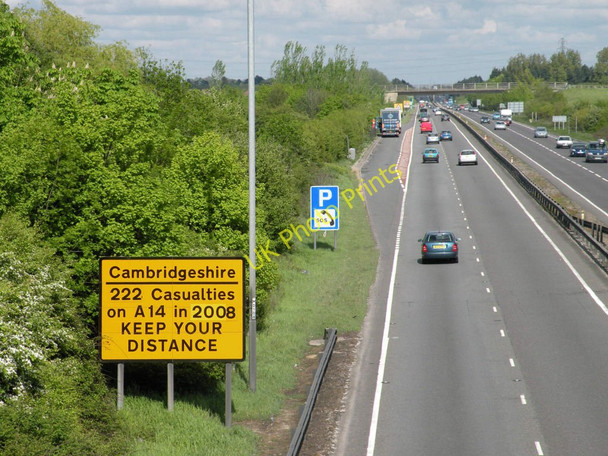 Photo 6"x4" Road safety update on A14 Girton\/TL4262 c2010