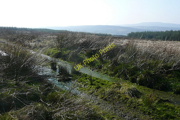 Photo 6"x4" Track and moorland north of Ben Dash Connolly c2010