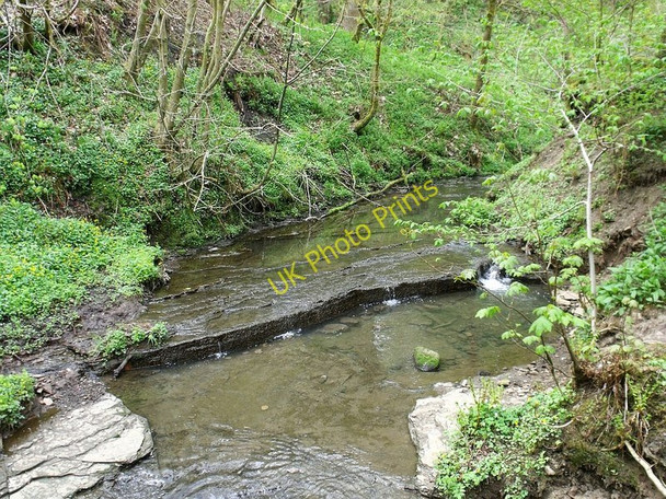 Photo 6"x4" Bogstank Burn crossing bedrock Cumbernauld c2010