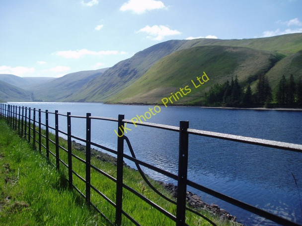 Photo 6"x4" View SE along Talla Reservoir Talla Linnfoots c2006