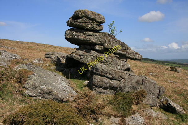 Photo 6"x4" Rock formation on Hayne Down Water\/SX7580 c2010