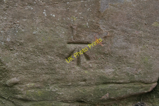 Photo 6"x4" Cut Bench Mark (close-up) Knaresborough c2010