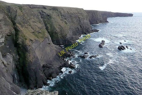 Photo 6"x4" Coastline near Foohagh Point Kilkee c2010