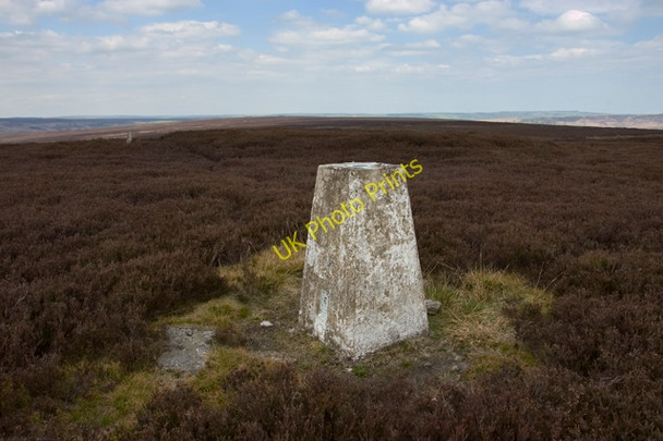 Photo 6"x4" Trig point on Simon Howe Goathland c2010